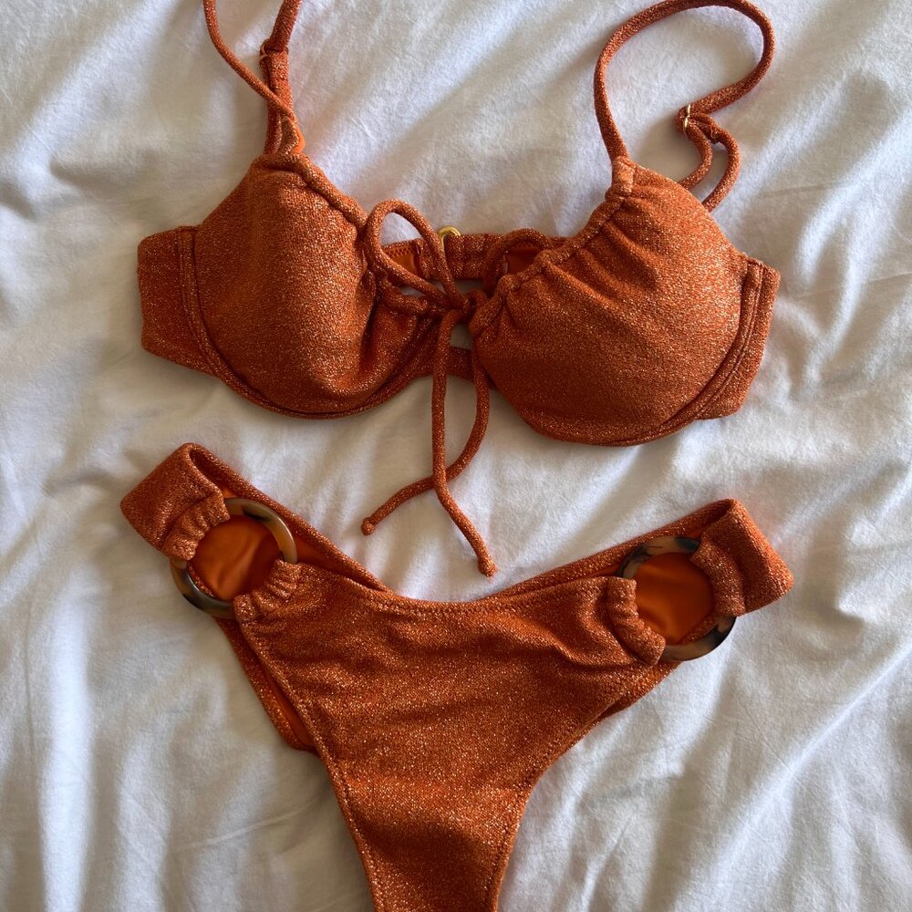 Montce Lucy Top x Lulu Loops Bottom in Terra Sparkle - Size Small